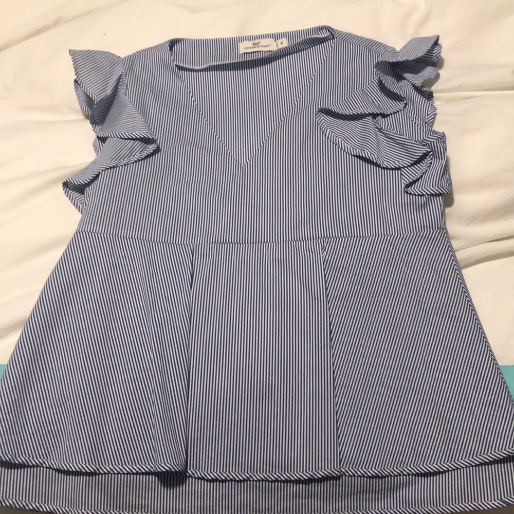 vineyard vines striped blouse